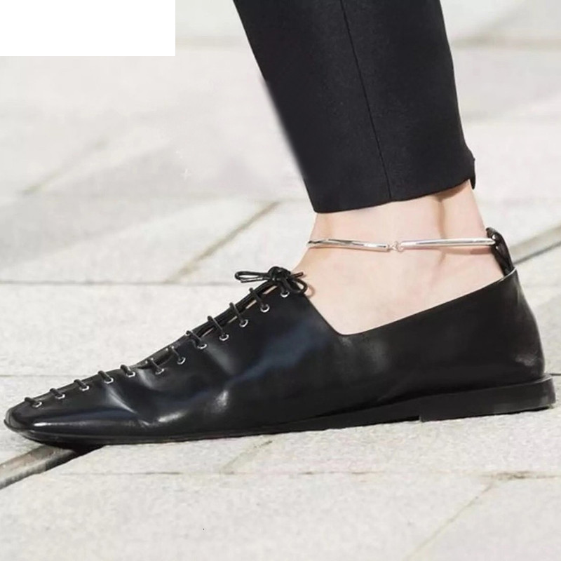 Sandals Square Toe Retro Flat Single Shoes Women Real Leather Metal Circle Design Lace Up Loafers Female Spring Comfort Vacation L, White
Sandals Square Toe Retro Flat Single Shoes Women Real Leather Metal Circle Design Lace Up Loafers Female Spring Comfort Vacation L, White