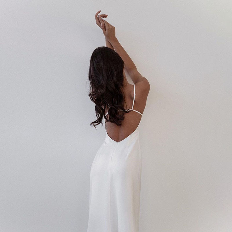 Sexy Open Back Flowy Summer Dress 2021 Vacation Outfits Elegant Satin V Neck Spaghetti Strap Midi Dress N83-CG15, Black;gray
Sexy Open Back Flowy Summer Dress 2021 Vacation Outfits Elegant Satin V Neck Spaghetti Strap Midi Dress N83-CG15, Black;gray