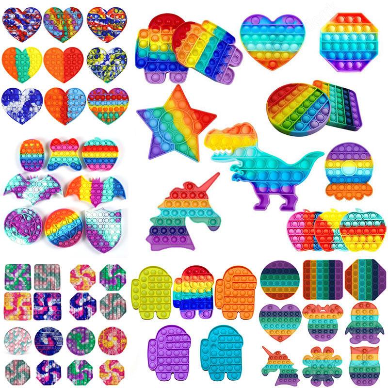 Rainbow Push Bubble Fidget Sensory Toy Unicorn Owl Penguin Autism Special Needs Anxiety Stress Reliever for Office Workers Fluorescence
Rainbow Push Bubble Fidget Sensory Toy Unicorn Owl Penguin Autism Special Needs Anxiety Stress Reliever for Office Workers Fluorescence
