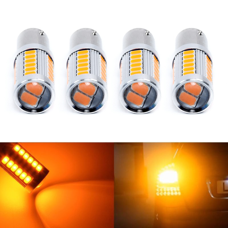 4X 1156 BAU15S PY21W Led Car Bulbs Amber Yellow 33SMD 5730 5630 High Power LED Turn Signal light Parking Bulb Car-styling
4X 1156 BAU15S PY21W Led Car Bulbs Amber Yellow 33SMD 5730 5630 High Power LED Turn Signal light Parking Bulb Car-styling