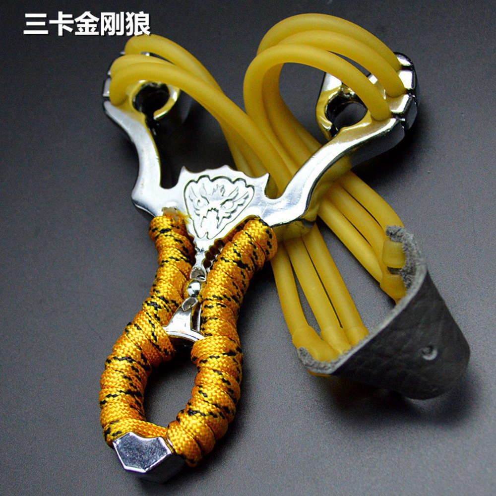 The strongestNew powerful three card rubber band Wolverine metal toy catapult outdoor life-saving camping equipment
The strongestNew powerful three card rubber band Wolverine metal toy catapult outdoor life-saving camping equipment
