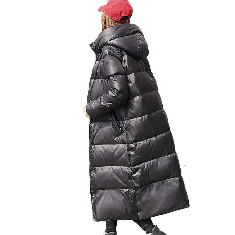 90% White Duck Down Jacket Women Winter Jacket Long Thick Coat For Women Hooded Down Parka Warm Female Clothes Waterproof T191125