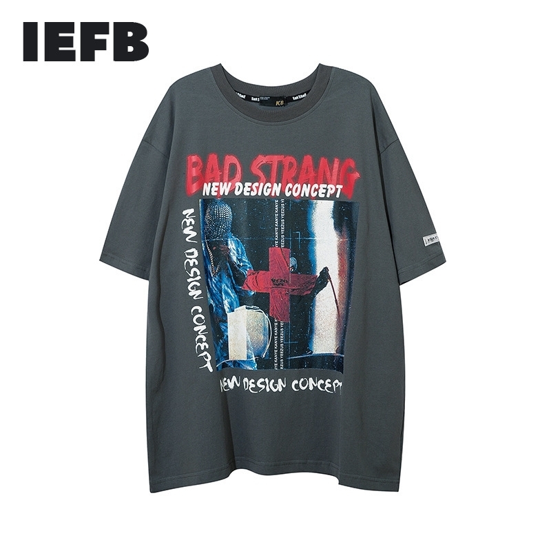 IEFB Men's Streetwear Personalized Printing T-shirt Ins Summer Trend Oversize Loose Short Sleeve Tee Tops O-neck 9Y5311 210524, Gray
IEFB Men's Streetwear Personalized Printing T-shirt Ins Summer Trend Oversize Loose Short Sleeve Tee Tops O-neck 9Y5311 210524, Gray