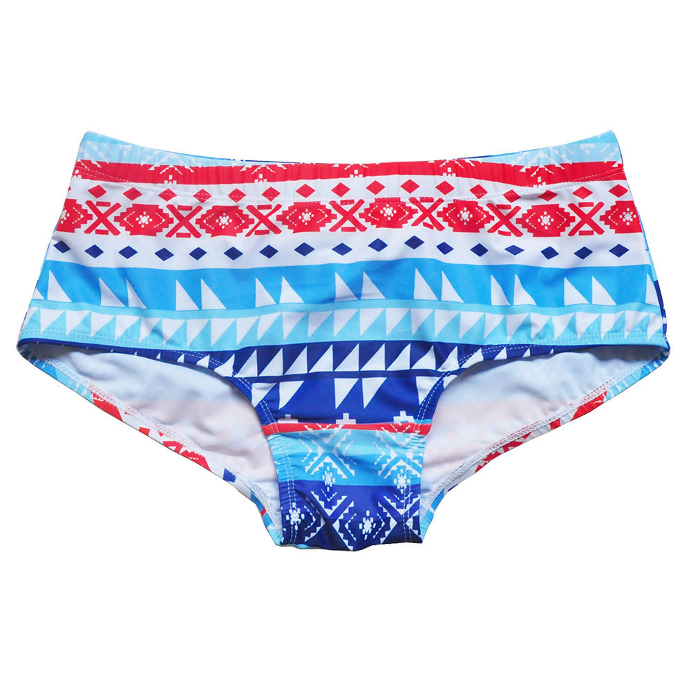 Swimwear Men's Brief With Push Pad Sexy Swimsuit Trunks For Men Bathing Swim Shorts Beachwear Printing Swimming 210515