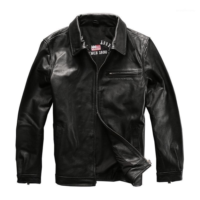 Simple Design SH001 Good Quality Coat Men' Cow Male Genuine Outdoor Cowhide Leather Vintage Riding Jacket & Faux, As pic
Simple Design SH001 Good Quality Coat Men' Cow Male Genuine Outdoor Cowhide Leather Vintage Riding Jacket & Faux, As pic