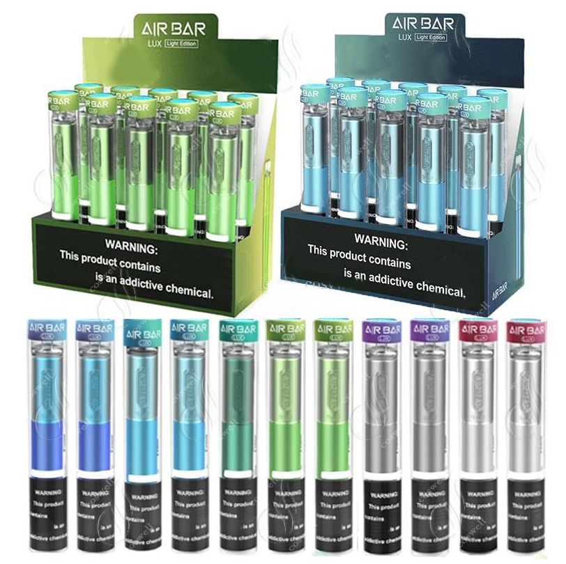 Air Bar Lux Disposable Vape Pen 1000 Puffs 500mAh Battery 2.7ml Airbar Pods Pre-Filled Vapor Stick Device air bar max 20 colors
Air Bar Lux Disposable Vape Pen 1000 Puffs 500mAh Battery 2.7ml Airbar Pods Pre-Filled Vapor Stick Device air bar max 20 colors