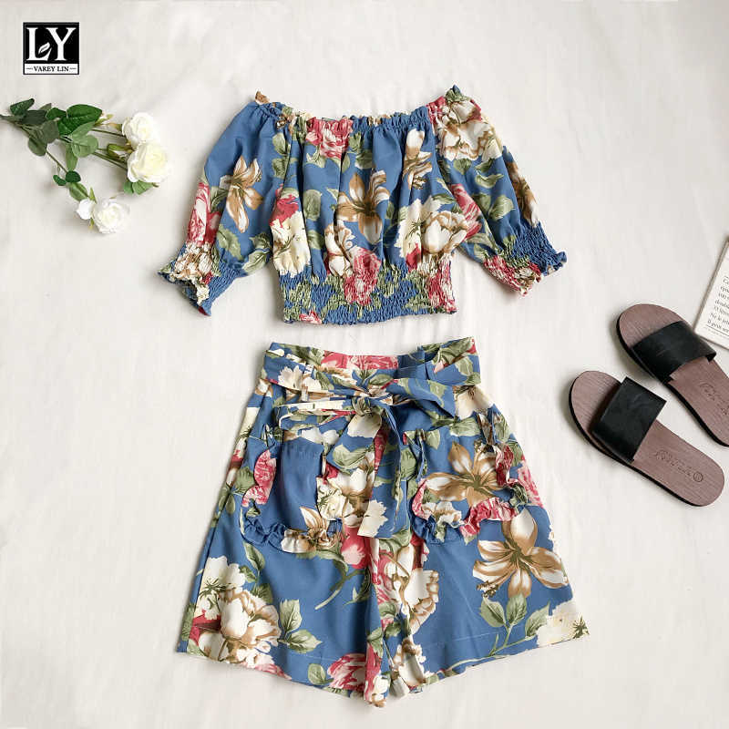LY VAREY LIN Summer Women Bohemian Beach Style Two Piece Set Flowers Short Sleeve Tops+ High Waist Wide Leg Shorts 210526, Burgundy
LY VAREY LIN Summer Women Bohemian Beach Style Two Piece Set Flowers Short Sleeve Tops+ High Waist Wide Leg Shorts 210526, Burgundy