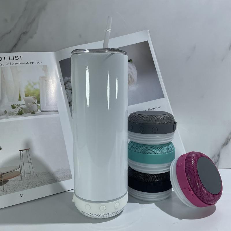 20oz Sublimation Bluetooth Tumbler Double Wall Stainless Steel Smart Wireless Speaker Music Tumblers Personalized Gift mult-colored, Green lid
20oz Sublimation Bluetooth Tumbler Double Wall Stainless Steel Smart Wireless Speaker Music Tumblers Personalized Gift mult-colored, Green lid