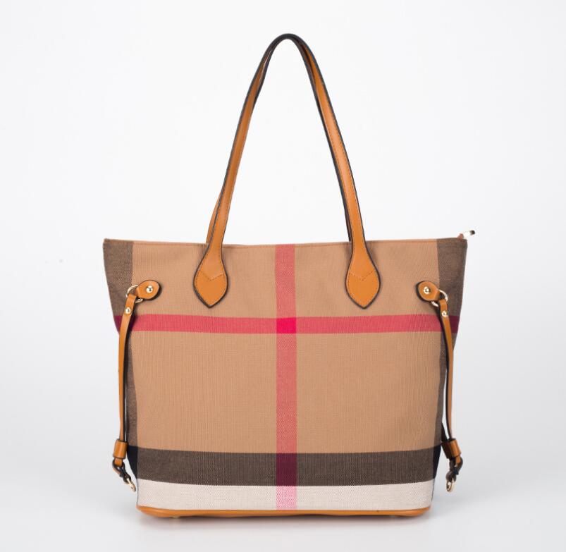 Top Quality bag 2 Colors Large capacity handbag Canvas pu Leather Women Pochette Totes Handbags Purse Shoulder Bags 9932015 от DHgate WW