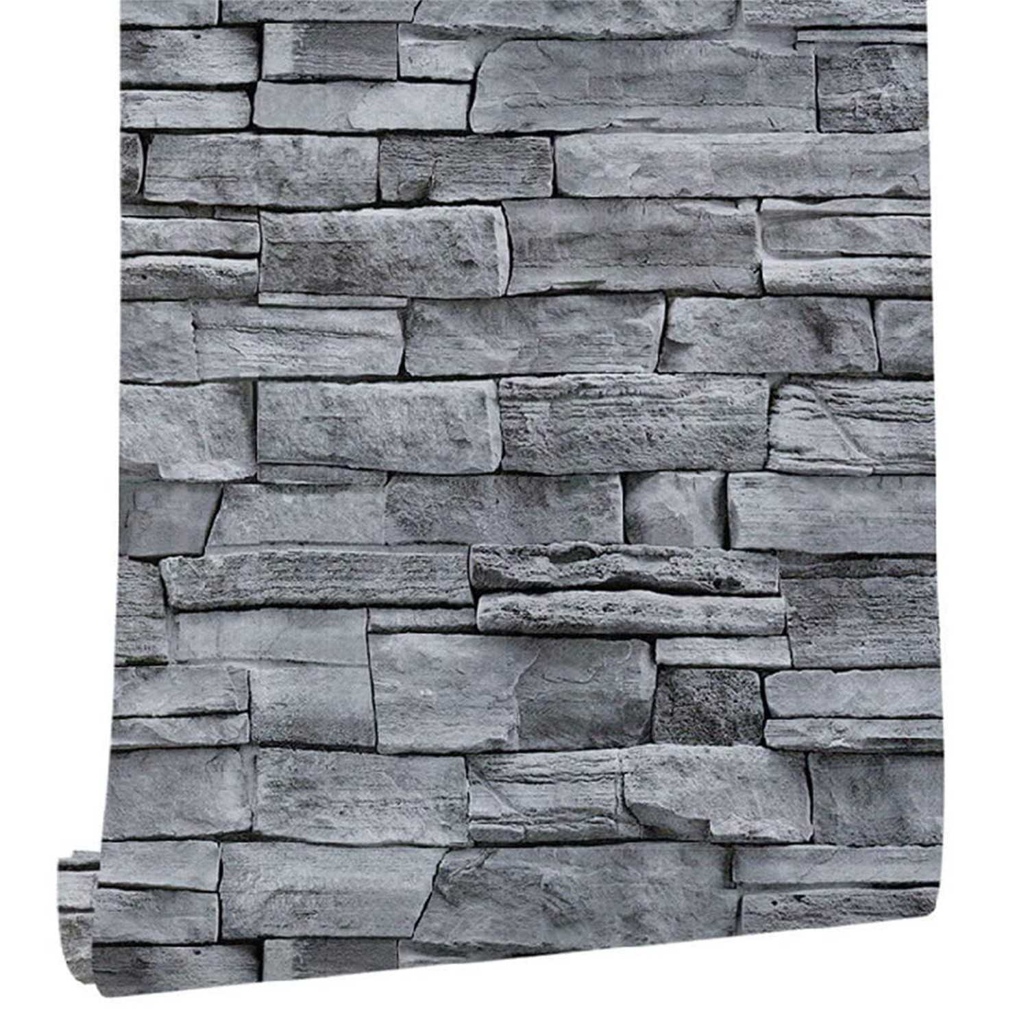 NEW Grey Brick Wallpaper Self Adhesive Contact Paper Peel and Stick 3D Faux Stone Effect Wall Paper for Wall Decor Kitchen Q0723, Black
NEW Grey Brick Wallpaper Self Adhesive Contact Paper Peel and Stick 3D Faux Stone Effect Wall Paper for Wall Decor Kitchen Q0723, Black