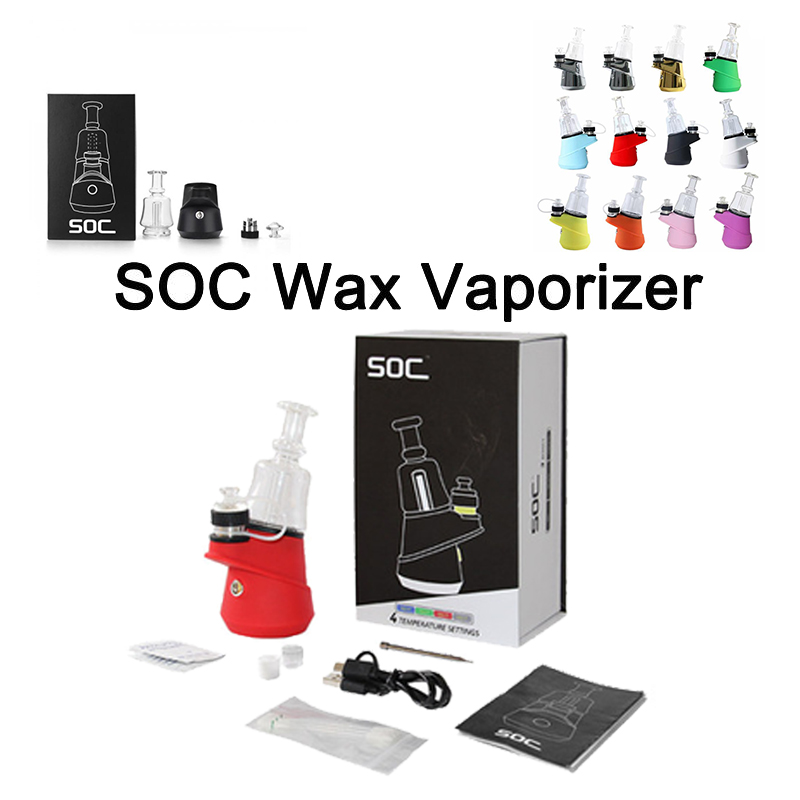 Authentic SOC 12 colors Enail Peak Kit 2600mAh 3pcs Carbon Ceramic Quartz Atomizer Glass Bong Dab Rig E Cig Wax Vaporizer Temperature Contro
Authentic SOC 12 colors Enail Peak Kit 2600mAh 3pcs Carbon Ceramic Quartz Atomizer Glass Bong Dab Rig E Cig Wax Vaporizer Temperature Contro