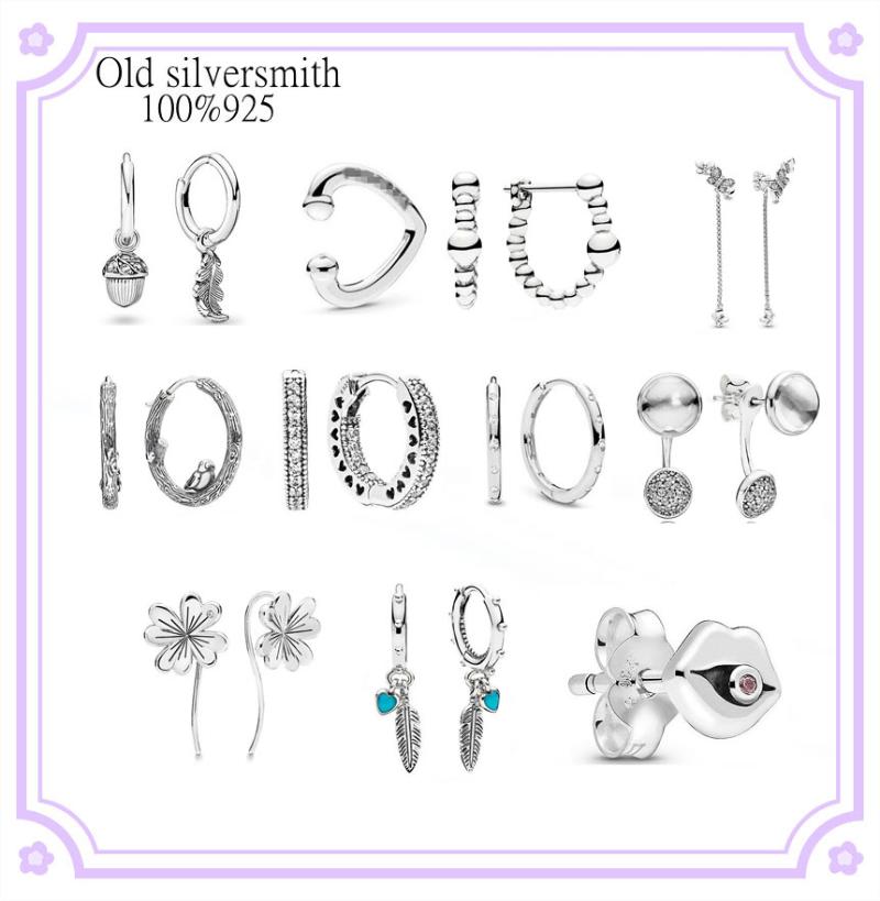 Stud 2021 Original 100% 925 Sterling Silver Pan Earring Rose Gold Crystal Studs For Women Wedding Gift Fashion Jewelry, Golden;silver
Stud 2021 Original 100% 925 Sterling Silver Pan Earring Rose Gold Crystal Studs For Women Wedding Gift Fashion Jewelry, Golden;silver