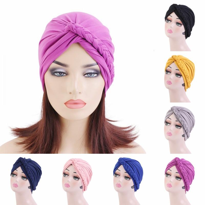 Beanies Soft Cross Braids Hijabs Hats Pure Color African Muslim Women's Wraps Turban Cap Fashion Hair Loss Chemo Bonnet
Beanies Soft Cross Braids Hijabs Hats Pure Color African Muslim Women's Wraps Turban Cap Fashion Hair Loss Chemo Bonnet