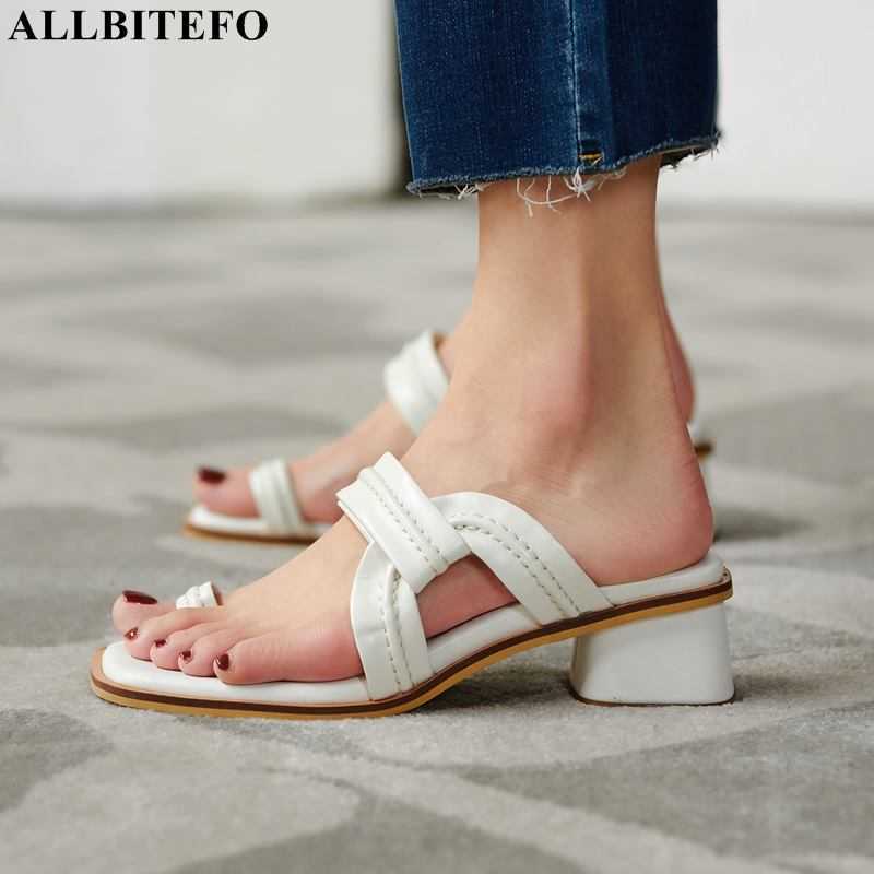 ALLBITEFO fashion soft genuine leather beach sandals women heels shoes summer women slippers outdoor street girls flip flops 210611, As picture
ALLBITEFO fashion soft genuine leather beach sandals women heels shoes summer women slippers outdoor street girls flip flops 210611, As picture