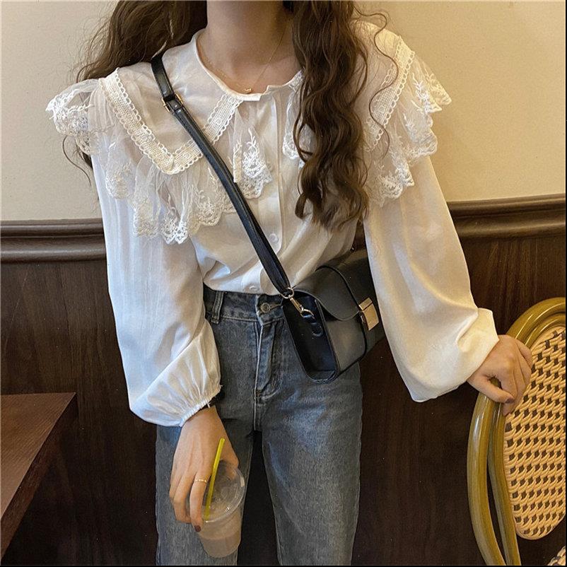office lady women blouses fairy peter pan collar basic chic all match lace chiffon puff sleeves casual female shirts, White
office lady women blouses fairy peter pan collar basic chic all match lace chiffon puff sleeves casual female shirts, White