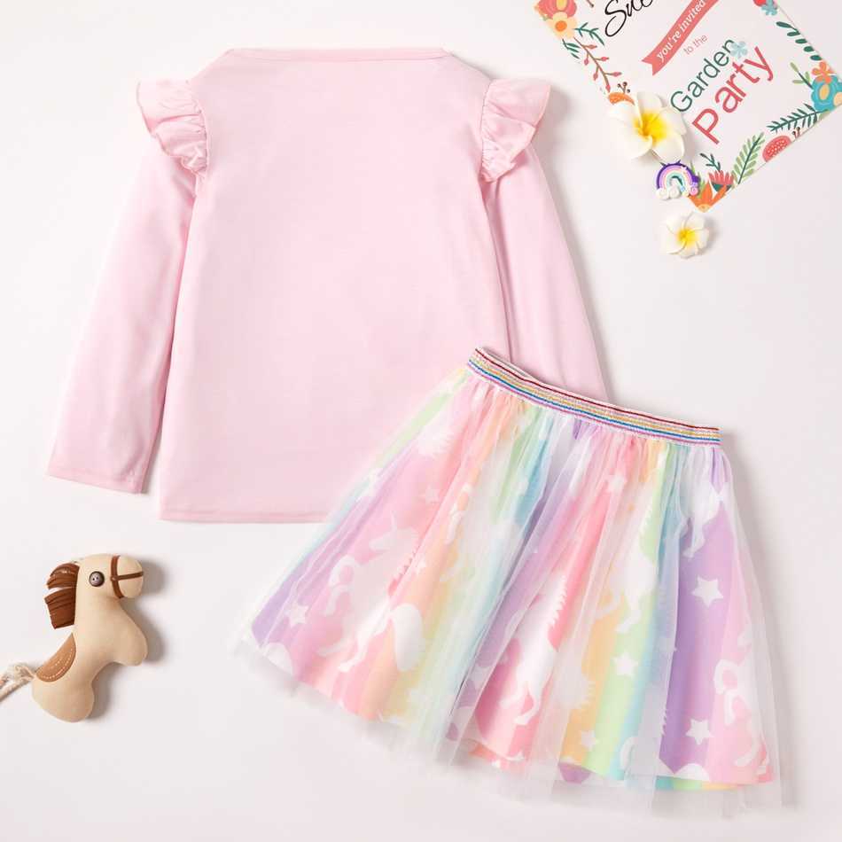 Arrival Spring and Summer Kid Girl Unicorn Sets Kids Clothing Cute Trendy Children's 210528