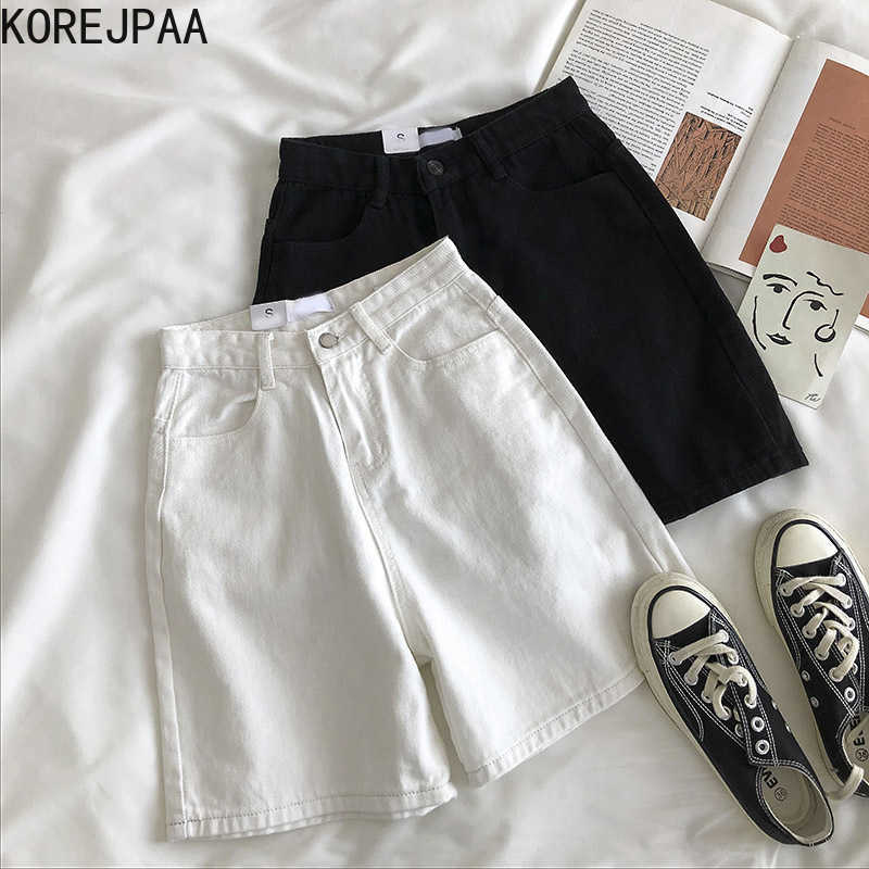 Korejpaa Women Pants Summer Korean Chic Ladies Fashion All-Match Western Solid Color High-Rise Straight Five-Point Jeans 210526, White
Korejpaa Women Pants Summer Korean Chic Ladies Fashion All-Match Western Solid Color High-Rise Straight Five-Point Jeans 210526, White