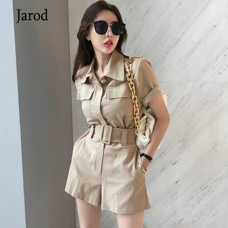 Fashion Women Shorts Suits Elegant Short Sleeve Turn down collar jacket coat+High waist 2 Pieces OL Sets Female 210519