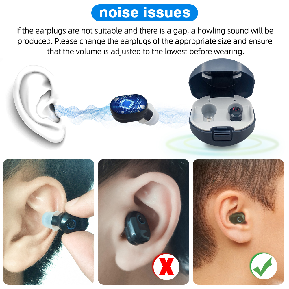 Hearing Aids Audifonos for Elderly Adjustable Micro Wireless Mini Size Invisible Hearing Aid Ear Sound Amplifier & Charging CaseScouts
Hearing Aids Audifonos for Elderly Adjustable Micro Wireless Mini Size Invisible Hearing Aid Ear Sound Amplifier & Charging CaseScouts
