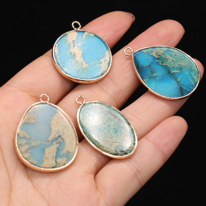 Charms Four Type Available Natural Stone Pendants Blue Ocean Gold Plated With Hook For Jewelry Making DIY Earrings Necklace, Bronze;silver
Charms Four Type Available Natural Stone Pendants Blue Ocean Gold Plated With Hook For Jewelry Making DIY Earrings Necklace, Bronze;silver