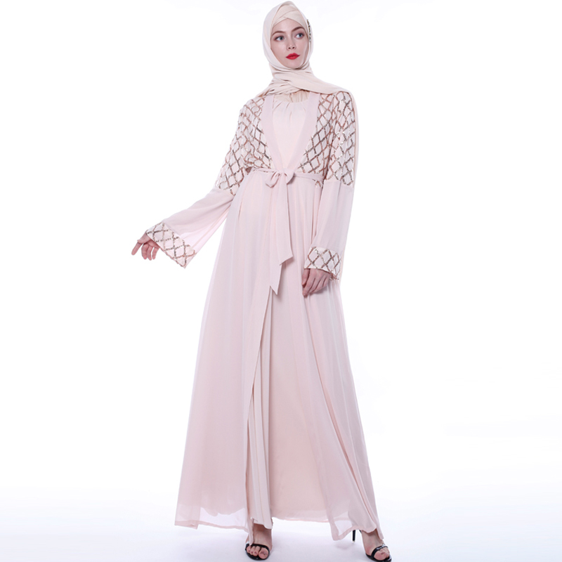 Sequins Muslim Dress Abaya Islamic Clothing Turkish Hijab Kimono Abayas For Women Oman Caftan Marocain Kaftan Prayer Clothes
Sequins Muslim Dress Abaya Islamic Clothing Turkish Hijab Kimono Abayas For Women Oman Caftan Marocain Kaftan Prayer Clothes