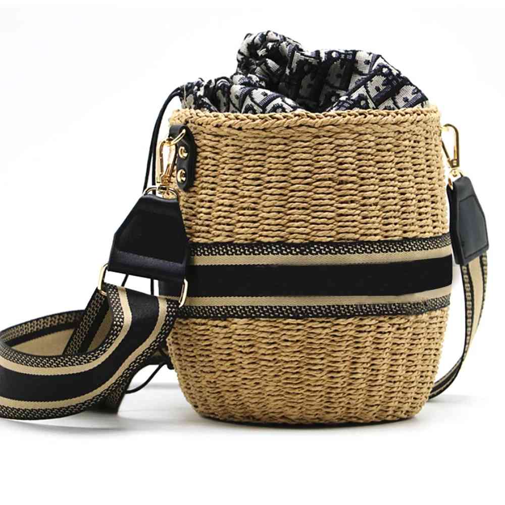 2021 Summer Women Handbags The New Paper Rope Drum Woven Bag One Shoulder Straw Bag Luxury Handbags Women Designer Bags
2021 Summer Women Handbags The New Paper Rope Drum Woven Bag One Shoulder Straw Bag Luxury Handbags Women Designer Bags