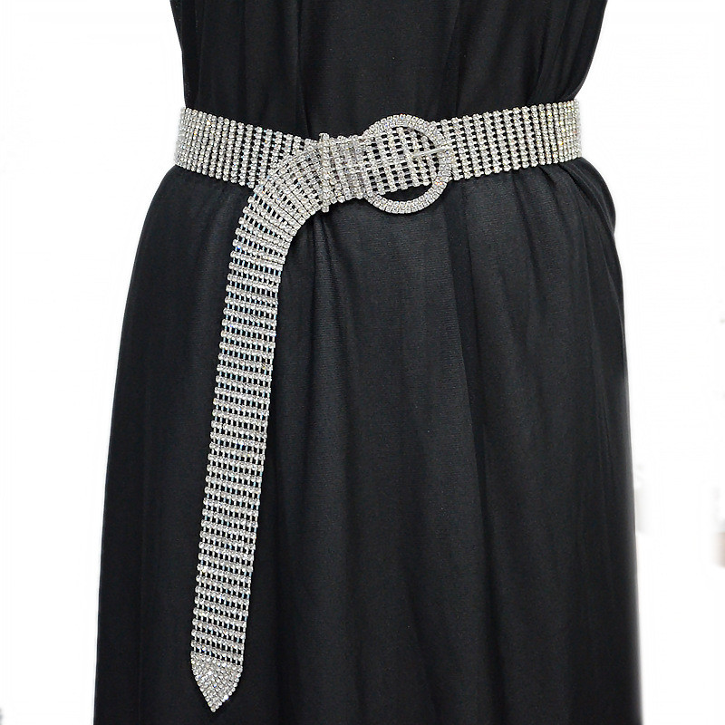 Stylish Diamond Belt Personality Rhinestone Buckle Metal Belts Decorative Crystal Chain With Coat, As pic
Stylish Diamond Belt Personality Rhinestone Buckle Metal Belts Decorative Crystal Chain With Coat, As pic