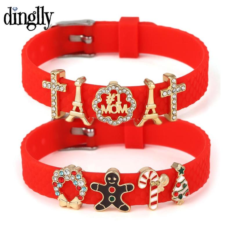 Charm Bracelets Dinglly 10mm Red Silicone Belt For Women Girls Gold Beads Adjustable Bangle Kids Year Xmas Jewelry Gifts
Charm Bracelets Dinglly 10mm Red Silicone Belt For Women Girls Gold Beads Adjustable Bangle Kids Year Xmas Jewelry Gifts