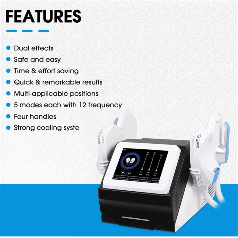 2022 HIEMT Slimming Machine Ems Muscle Stimulator Fat Burning Creating Peach Hips Shaping Vest Line Body Sculptings and Contouring Machine