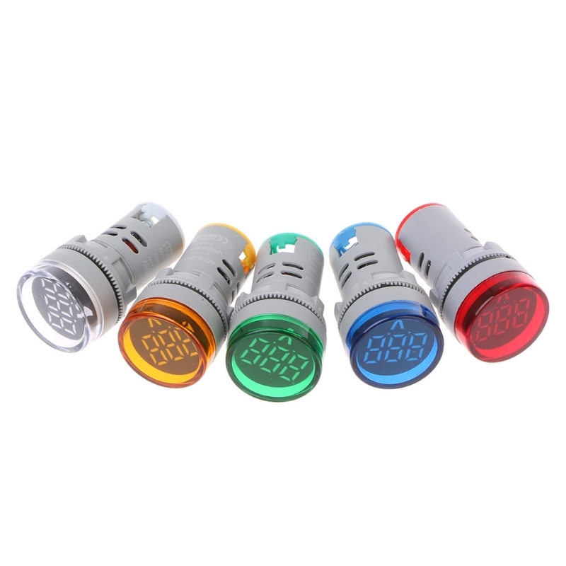 OOTDTY AC 60-500V 22mm Digital Voltage Gauge Monitor Signal Lights Indicator