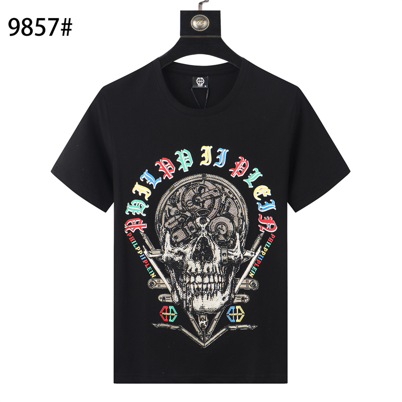 PHILIIPLEIN Men's Tees & Polos 2021 summer new fashion men's T-shirt high quality luxury round neck short sleeve shirt, White
PHILIIPLEIN Men's Tees & Polos 2021 summer new fashion men's T-shirt high quality luxury round neck short sleeve shirt, White