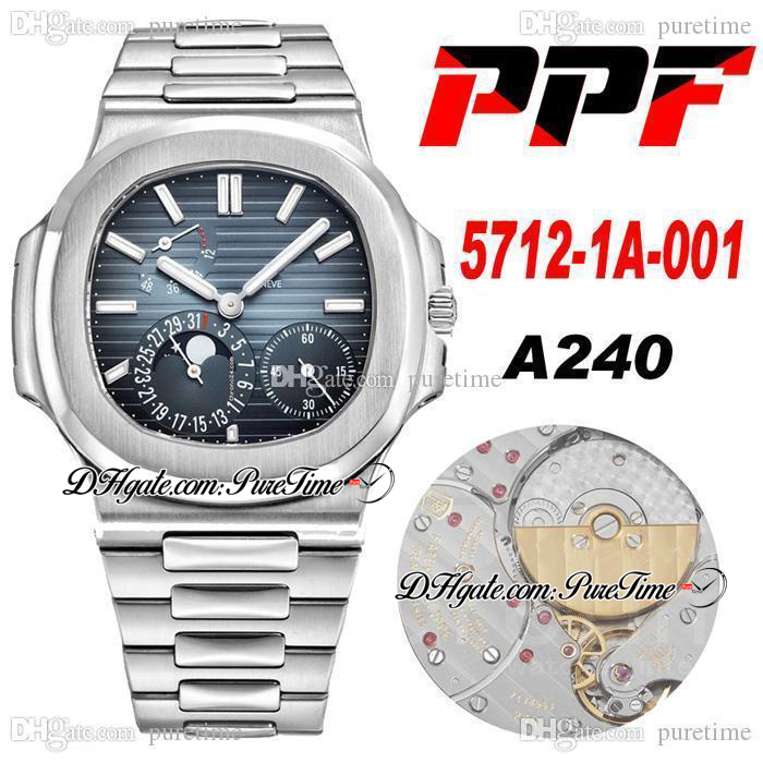 PPF 5712/1A-001 A240 Automatic Mens Watch D-Blue Texture Dial Moonphase Stainless Steel Bracelet Watches Super Edition Polished Brushed Beze, Slivery;brown
PPF 5712/1A-001 A240 Automatic Mens Watch D-Blue Texture Dial Moonphase Stainless Steel Bracelet Watches Super Edition Polished Brushed Beze, Slivery;brown