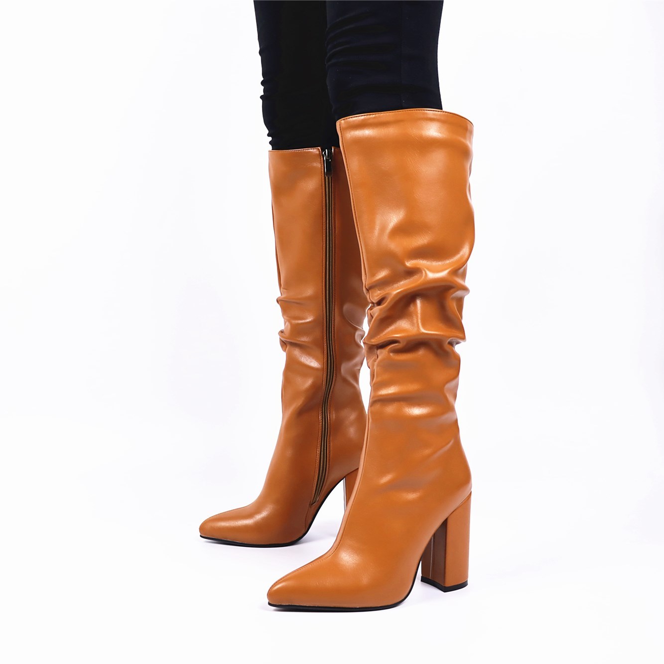 boots women's boots at knee height big 22-26.5cm soft plutonium shoes long pointed the wrinkled zip side l4oa, Black
boots women's boots at knee height big 22-26.5cm soft plutonium shoes long pointed the wrinkled zip side l4oa, Black