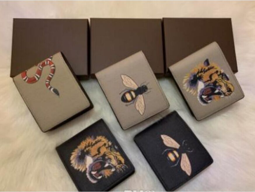High quality billfold Wallet Fashion Style Designers Animal Snake Tiger Bee Mens Wallet Women Purse High-end Luxury Wallets handbag, Red;black
High quality billfold Wallet Fashion Style Designers Animal Snake Tiger Bee Mens Wallet Women Purse High-end Luxury Wallets handbag, Red;black