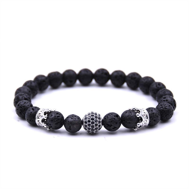 Beaded, Strands 2021 Fashion Ball Crown Bracelet Men Luxury Pave Cubic Zirconia Lava Stone Beaded For Jewelry Gift
Beaded, Strands 2021 Fashion Ball Crown Bracelet Men Luxury Pave Cubic Zirconia Lava Stone Beaded For Jewelry Gift