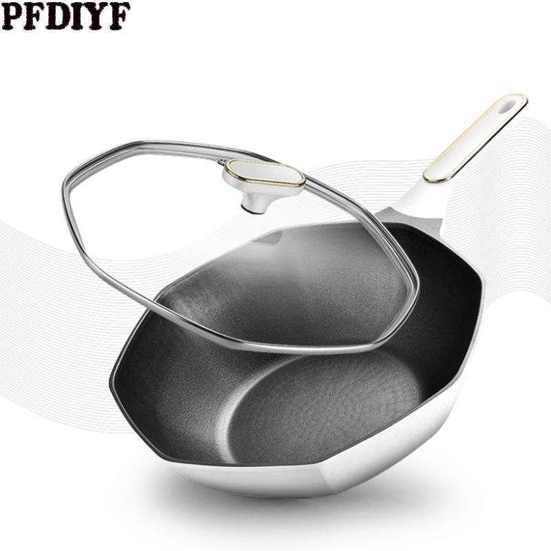 Star Anise Wok Cooking Pot Household Maifan Stone Non-stick Frying Pan Without Oil Smoke Gas And Induction Cooker Cookware Pans
Star Anise Wok Cooking Pot Household Maifan Stone Non-stick Frying Pan Without Oil Smoke Gas And Induction Cooker Cookware Pans