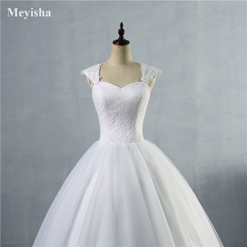 ZJ9030 Lace Up Wedding Dresses Bridal Gowns Dress for Brides with Plus Size