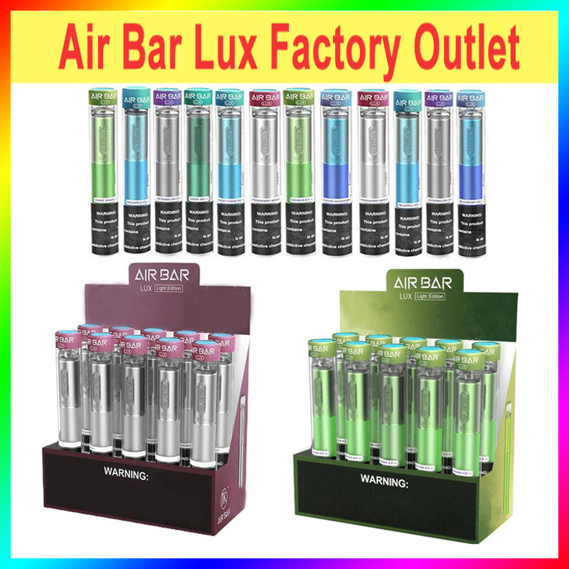 Factory Outlet Air Bar Lux Disposable e cigarette vape 500mah Battery 1000puffs 2.7ml Pre-Filled Vapes Cartridge
Factory Outlet Air Bar Lux Disposable e cigarette vape 500mah Battery 1000puffs 2.7ml Pre-Filled Vapes Cartridge