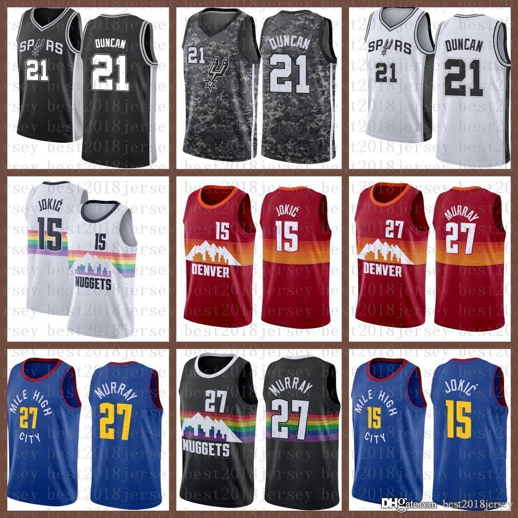 2021 New Basketball Jersey DenverNuggetsSan Mens Antonio SpursNikola Jamal 27 Murray 15 Jokic Tim 21 Duncan Army Green, Mens-jersey
2021 New Basketball Jersey DenverNuggetsSan Mens Antonio SpursNikola Jamal 27 Murray 15 Jokic Tim 21 Duncan Army Green, Mens-jersey