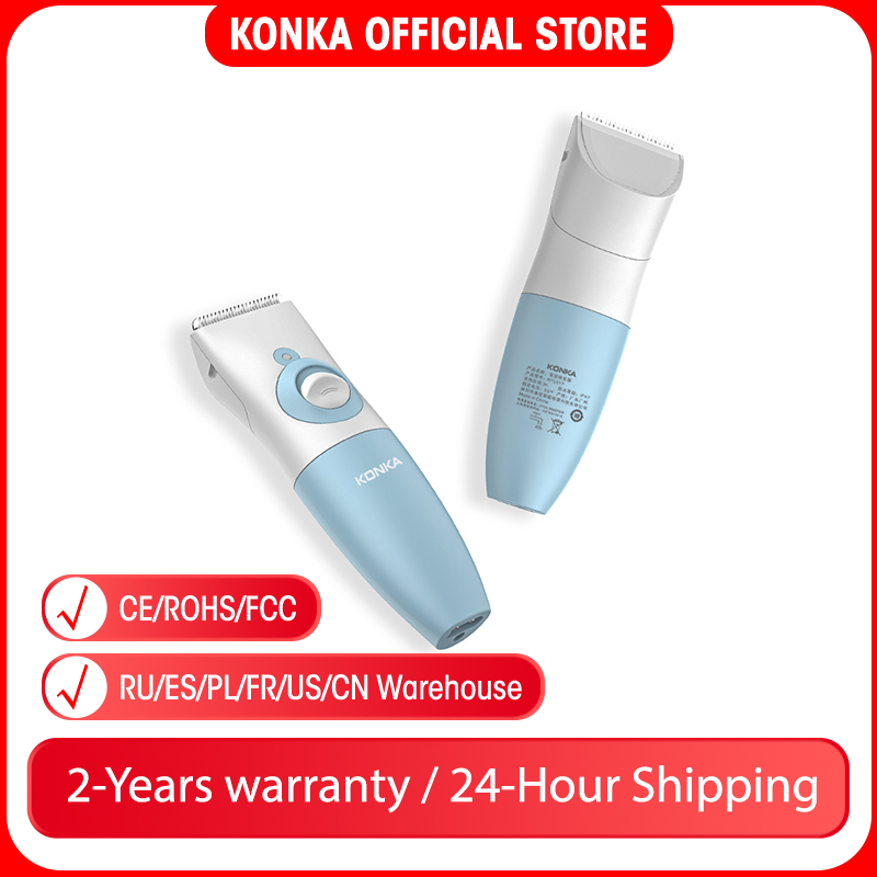 KONKA USB baby electric hair trimmer 320mAh battery White baby hair clipper IPX7 Waterproof R-angle ceramic steel razor
KONKA USB baby electric hair trimmer 320mAh battery White baby hair clipper IPX7 Waterproof R-angle ceramic steel razor