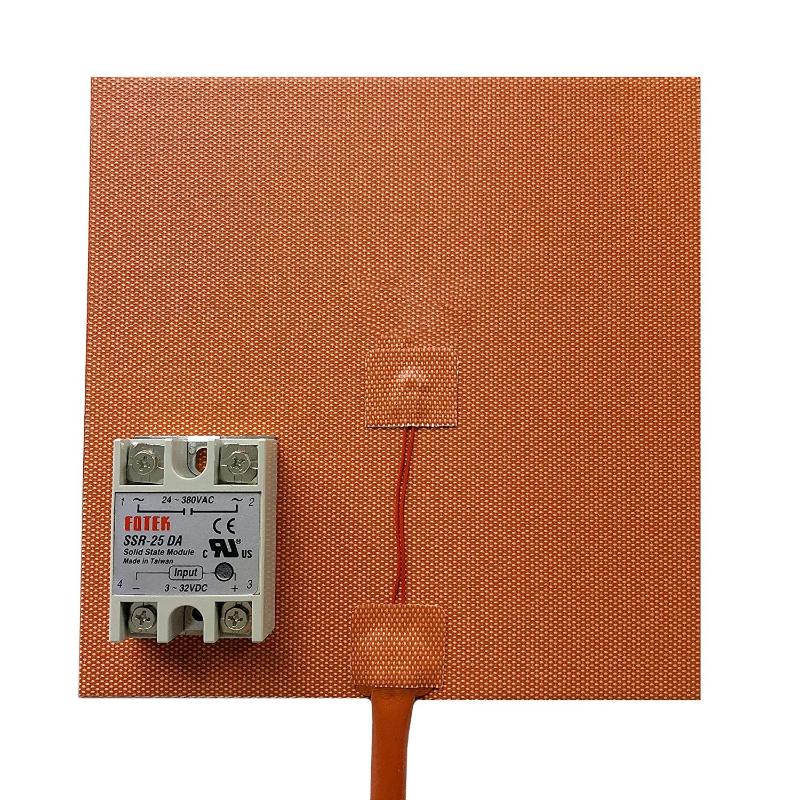 Carpets 110V 300W 300x300mm W/100 NTC Thermistor & 3M Tape Silicone Heater And SSR, 3D Printer Bed Upgrade Kit By Passion, As pic
Carpets 110V 300W 300x300mm W/100 NTC Thermistor & 3M Tape Silicone Heater And SSR, 3D Printer Bed Upgrade Kit By Passion, As pic