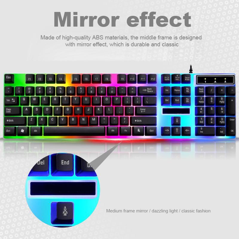 Gaming Keyboard Mouse Set USB Wired Backlit Colorful Rainbow Kit For Home Office SP99 Combos
Gaming Keyboard Mouse Set USB Wired Backlit Colorful Rainbow Kit For Home Office SP99 Combos