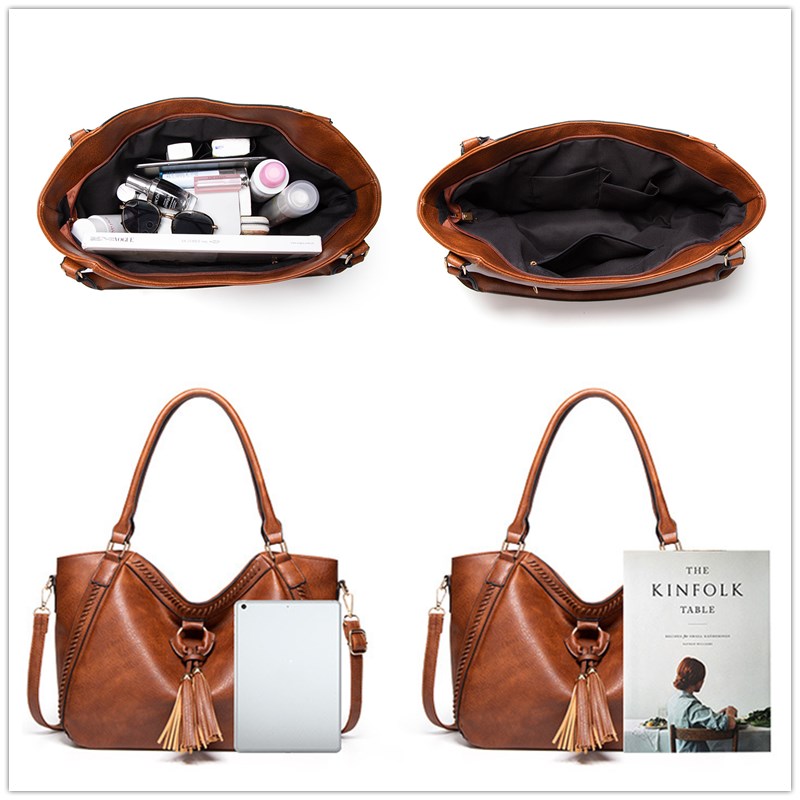 Women's Leather Shoulder Bags Vintage Handbags Designer Crossbody Bag Female Trend