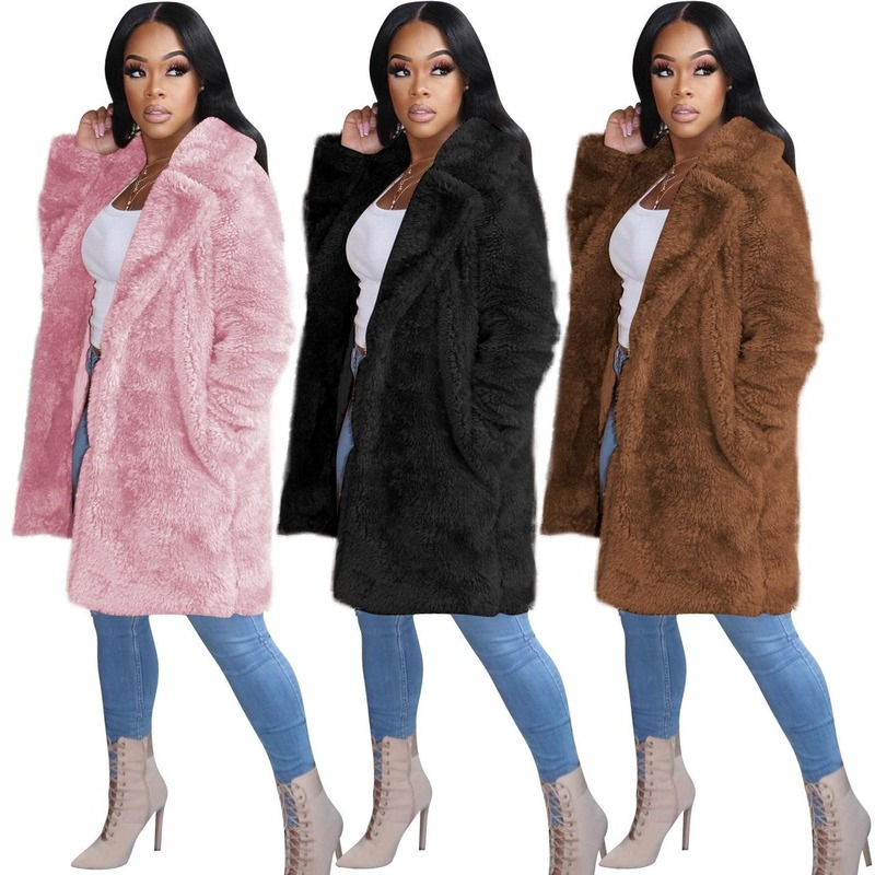 women's wool & blends solid color designer sweater women outerwear fashion long sleeve lapel neck cardigan plush coats designer female, Black
women's wool & blends solid color designer sweater women outerwear fashion long sleeve lapel neck cardigan plush coats designer female, Black