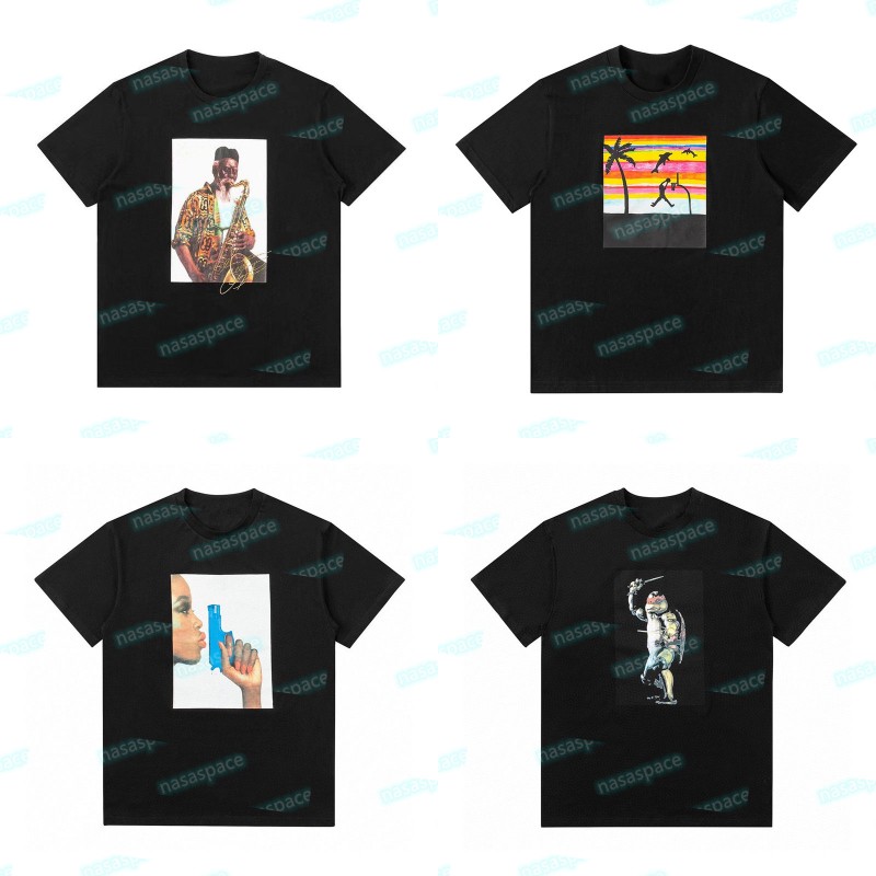 20FW Pharoah Sanders Summer T Shirt 21SS Raphael Tortoise Black White Tee Man Woman Designer Short Sleeves Size S, Black toy gun
20FW Pharoah Sanders Summer T Shirt 21SS Raphael Tortoise Black White Tee Man Woman Designer Short Sleeves Size S, Black toy gun