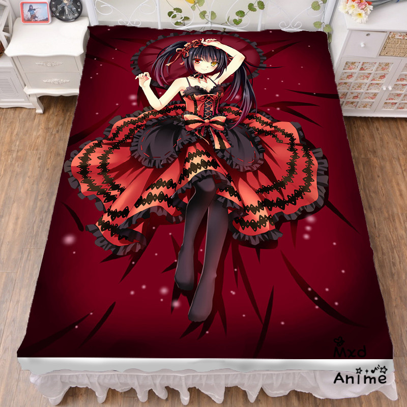 Sheets & sets Japanese Anime Date A Live Bed sheet Throw Blanket Bedding Coverlet Cosplay Gifts Flat Sheet cd009 PQNW от DHgate WW
