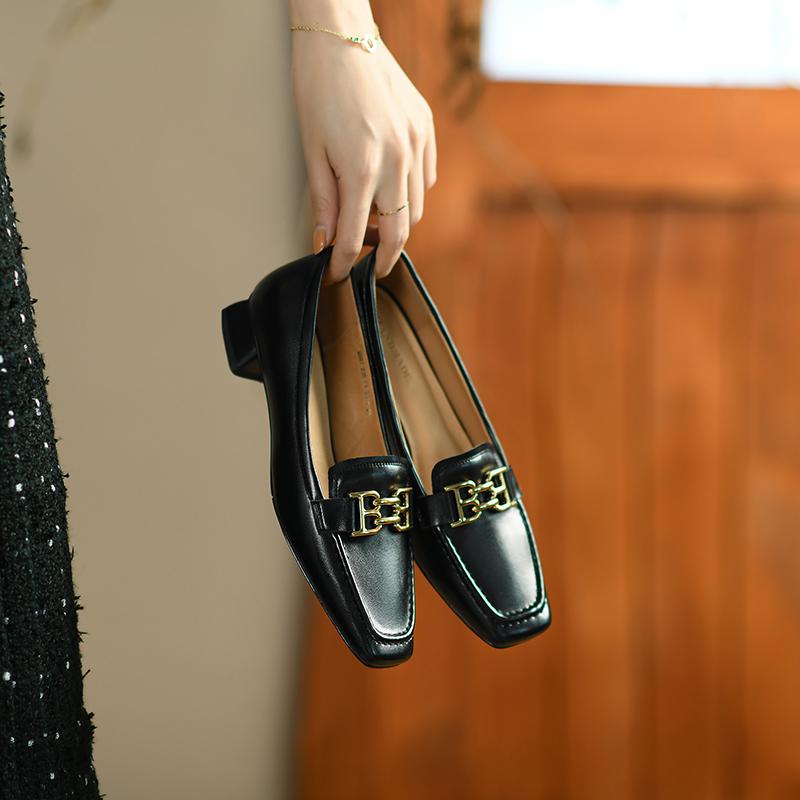 Dress Shoes 2022 Spring High Heels Women's Pumps Genuine Leather Metal Decoraton Loafers Female Causal Chaussure Femme, Black
Dress Shoes 2022 Spring High Heels Women's Pumps Genuine Leather Metal Decoraton Loafers Female Causal Chaussure Femme, Black