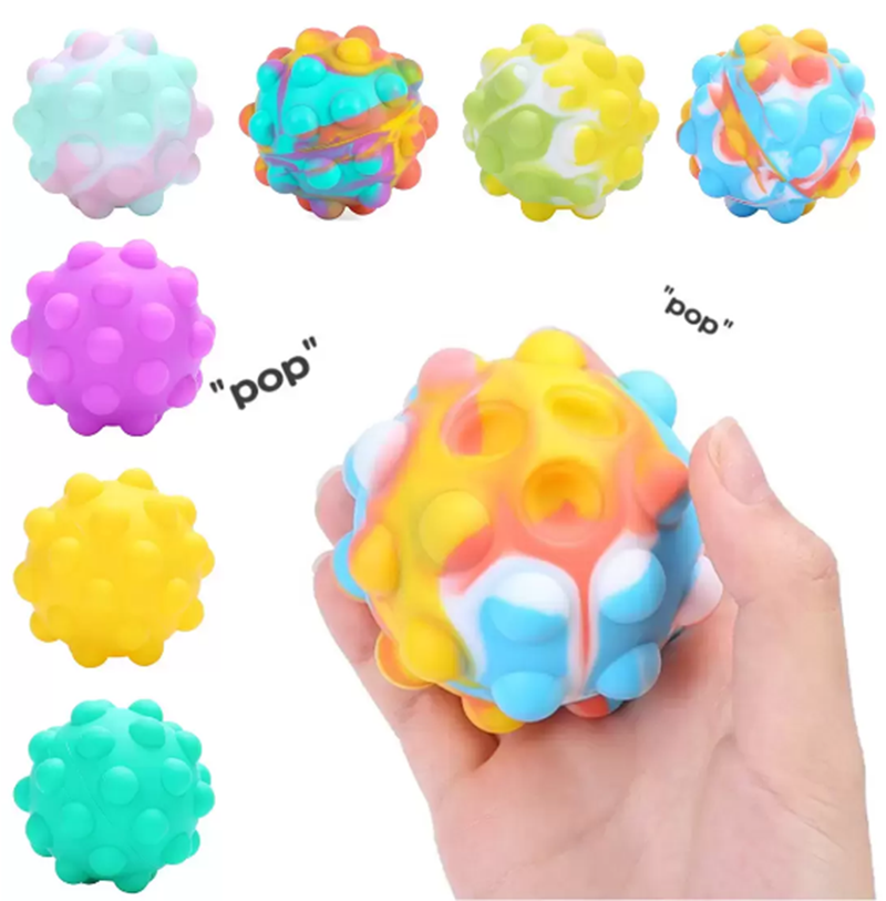 Push Pop Bubble Ball 3D Toys Dimple Fidget Decompression Finger Squeeze for Kids Adult Family Interactive Sensory
Push Pop Bubble Ball 3D Toys Dimple Fidget Decompression Finger Squeeze for Kids Adult Family Interactive Sensory