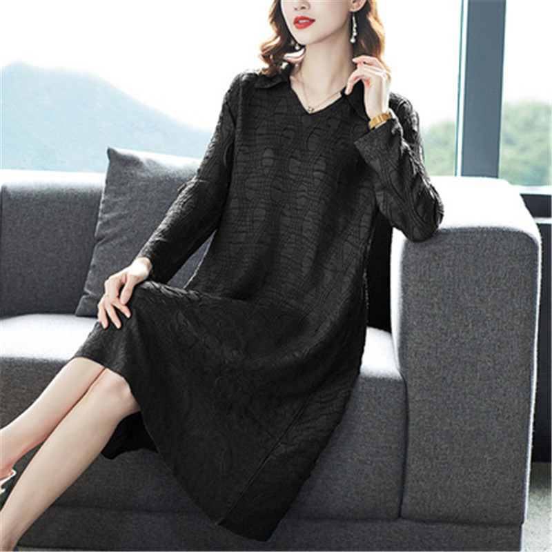 Spring and summer new dress women 2021 fashion loose and thin heavy industry pleated large size mid-length black dress
Spring and summer new dress women 2021 fashion loose and thin heavy industry pleated large size mid-length black dress