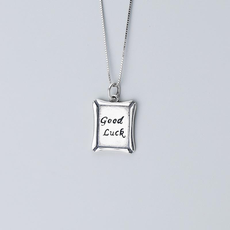 Pendant Necklaces Bbabydxudzhi 925 Sterling Silver Jewelry Minimalism Geometric Good Luck Necklace Fashion Clavicle Chain Gift
Pendant Necklaces Bbabydxudzhi 925 Sterling Silver Jewelry Minimalism Geometric Good Luck Necklace Fashion Clavicle Chain Gift